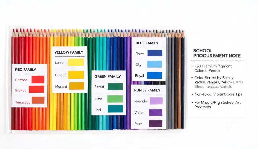 Colored pencil assortment set