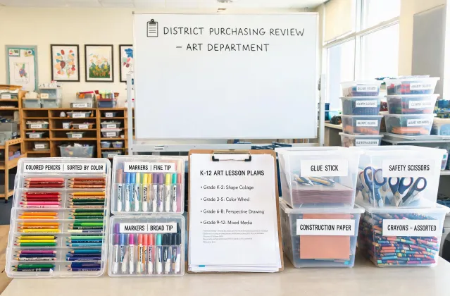 District art room supply planning